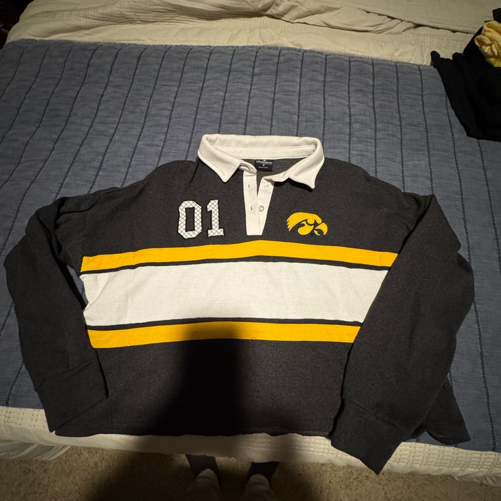 Cropped Hawkeye Striped Rugby Shirt